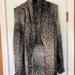 Multi colored sweater coat